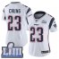 Nike New England Patriots #23 Patrick Chung White Super Bowl LIII Bound Womens Stitched NFL Vapor Untouchable Limited Jersey
