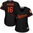 Baltimore Orioles #16 Trey Mancini Black Womens Alternate Stitched MLB Jersey