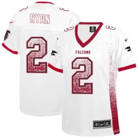 Nike Atlanta Falcons #2 Matt Ryan White Womens Stitched NFL Elite Drift Fashion Jersey