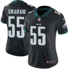 Nike Philadelphia Eagles #55 Brandon Graham Black Alternate Womens Stitched NFL Vapor Untouchable Limited Jersey