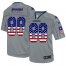 Nike Dallas Cowboys #88 Michael Irvin Grey Mens Stitched NFL Elite USA Flag Fashion Jersey