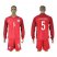 England #5 Smalling Away Long Sleeves Soccer Country Jersey