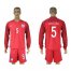 England #5 Smalling Away Long Sleeves Soccer Country Jersey