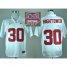2013 BCS National Championship Alabama Crimson 30 Hightower White NCAA Football Jersey
