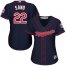 Minnesota Twins #22 Miguel Sano Navy Blue Alternate Womens Stitched MLB Jersey
