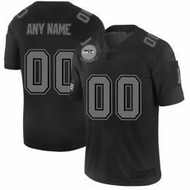 Seattle Seahawks Custom Mens Nike Black 2019 Salute to Service Limited Stitched NFL Jersey