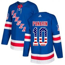 Adidas New York Rangers #10 Artemi Panarin Royal Blue Home Authentic USA Flag Stitched Youth NHL Jersey
