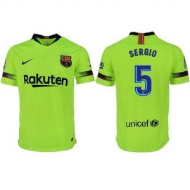 Barcelona #5 Sergio Away Soccer Club Jersey