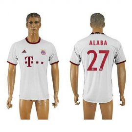 Bayern Munchen #27 Alaba White Soccer Club Jersey