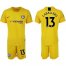 Chelsea #13 Caballero Yellow Goalkeeper Soccer Club Jersey