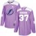 Adidas Tampa Bay Lightning #37 Yanni Gourde Purple Authentic Fights Cancer Stitched Youth NHL Jersey