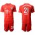 Bayern Munchen #21 Lahm Home Soccer Club Jersey