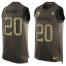 Nike Minnesota Vikings #20 Jeff Gladney Green Mens Stitched NFL Limited Salute To Service Tank Top Jersey