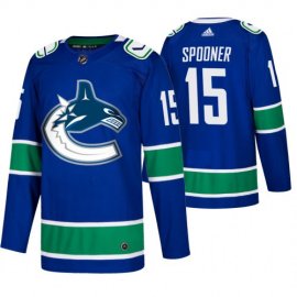 Mens Vancouver Canucks #15 Ryan Spooner Adidas Blue 2019-20 Home Authentic NHL Jersey
