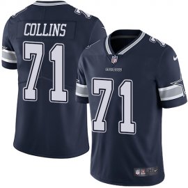 Nike Dallas Cowboys #71 Lael Collins Navy Blue Team Color Mens Stitched NFL Vapor Untouchable Limited Jersey
