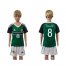 Northern Ireland #8 Davis Green Home Kid Soccer Country Jersey