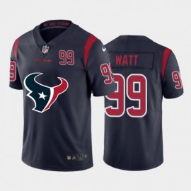 Houston Texans #99 J.J. Watt Navy Blue Mens Nike Big Team Logo Player Vapor Limited NFL Jersey