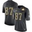 Nike Tampa Bay Buccaneers #87 Rob Gronkowski Black Mens Super Bowl LV Champions Patch NFL Limited 2016 Salute to Service Jersey