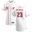 Cincinnati Reds #23 Archie Bradley Mens Nike White Home 2020 Authentic Player MLB Jersey
