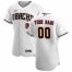 Arizona Diamondbacks Custom Mens Nike White Crimson Authentic Home Team MLB Jersey