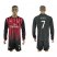 AC Milan #7 Menez Home Long Sleeves Soccer Club Jersey