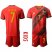 Belgium #7 De Bruyne Red Home Kid Soccer Country Jersey
