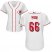 Cincinnati Reds #66 Yasiel Puig White Home Womens Stitched MLB Jersey