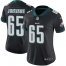 Nike Philadelphia Eagles #65 Lane Johnson Black Alternate Womens Stitched NFL Vapor Untouchable Limited Jersey