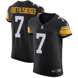 Nike Pittsburgh Steelers #7 Ben Roethlisberger Black Alternate Mens Stitched NFL Vapor Untouchable Elite Jersey