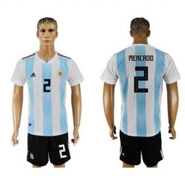 Argentina #2 Mercado Home Soccer Country Jersey