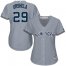 New York Yankees #29 Gio Urshela Grey Road Womens Stitched MLB Jersey