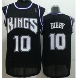 Sacramento Kings 10 Mike Bibby Black Revolution 30 NBA Jerseys