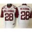 Oklahoma Sooners #28 Adrian Peterson White New XII Stitched NCAA Jersey