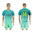 Barcelona #14 Mascherano Sec Away Soccer Club Jersey