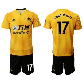 Wolves #17 Gibbs-White Home Soccer Club Jersey