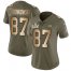 Nike Tampa Bay Buccaneers #87 Rob Gronkowski Olive/Gold Womens Super Bowl LV Bound Stitched NFL Limited 2017 Salute To Service Jersey