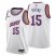 Nike Phoenix Suns #15 Cameron Payne Mens 2022-23 City Edition NBA Jersey – Cherry Blossom White Mens