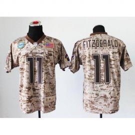 Nike Arizona Cardinals #11 Larry Fitzgerald Camo Mens Stitched NFL New Elite USMC Jersey