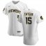 Milwaukee Brewers #15 Tyrone Taylor Mens Nike White Home 2020 Authentic Player MLB Jersey