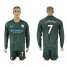 Manchester City #7 Sterling Sec Away Long Sleeves Soccer Club Jersey