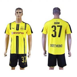 Dortmund #37 Durm Home Soccer Club Jersey