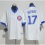 Chicago Cubs #17 Kris Bryant White(Blue Strip) Cooperstown Stitched Youth MLB Jersey