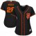 San Francisco Giants #28 Buster Posey Black Womens Alternate Stitched MLB Jersey