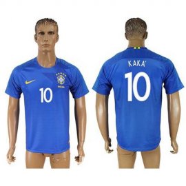 Brazil #10 Kaka Away Soccer Country Jersey