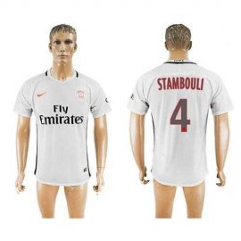 Paris Saint-Germain #4 Stambouli Sec Away Soccer Club Jersey