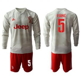 Juventus #5 Pjanic Away Long Sleeves Soccer Club Jersey