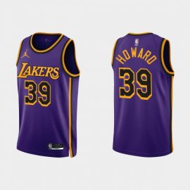 Los Angeles Los Angeles Lakers #39 Dwight Howard Purple Mens Nike NBA 2022-23 Statement Edition Jersey Mens