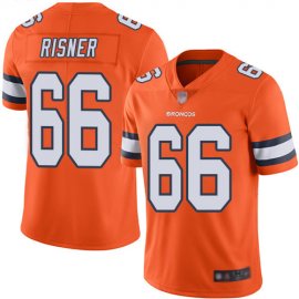 Nike Denver Broncos #66 Dalton Risner Orange Mens Stitched NFL Limited Rush Jersey