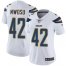 Nike Los Angeles Chargers #42 Uchenna Nwosu White Womens Stitched NFL Vapor Untouchable Limited Jersey