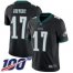 Nike Philadelphia Eagles #17 Alshon Jeffery Black Alternate Mens Stitched NFL 100th Season Vapor Limited Jersey
